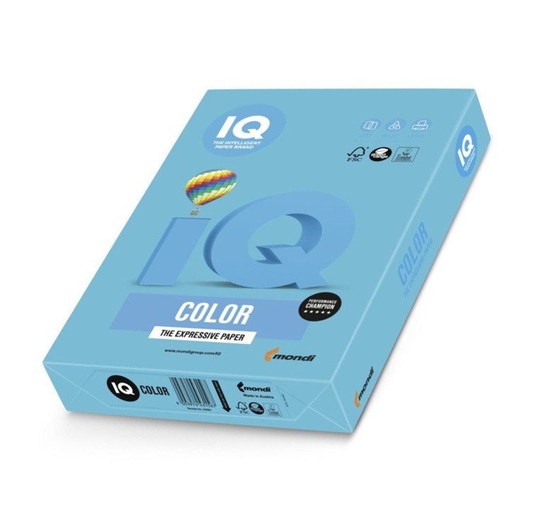 Цветна хартия MONDI IQ Color A4 500 л. 80 г/м² AB48 морскосин