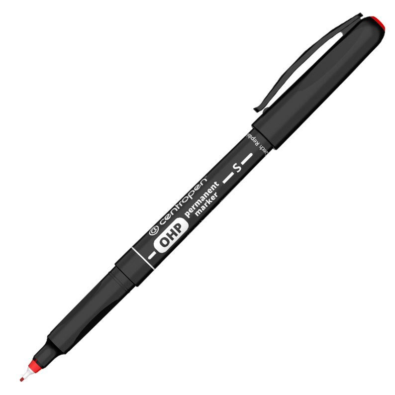 Перманентен маркер Centropen 2634 OHP S 0,3 мм, червен