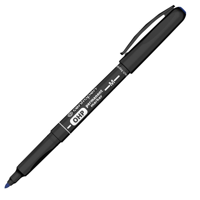 Перманентен маркер Centropen 2637 OHP M 1 мм, син