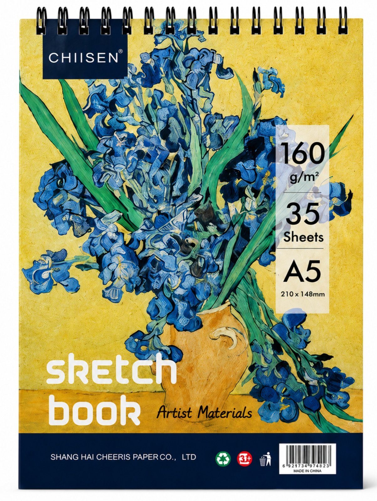 Скицник А5 Sketch book 160 гр, 35 листа