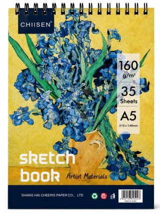 Скицник А5 Sketch book 160 гр, 35 листа