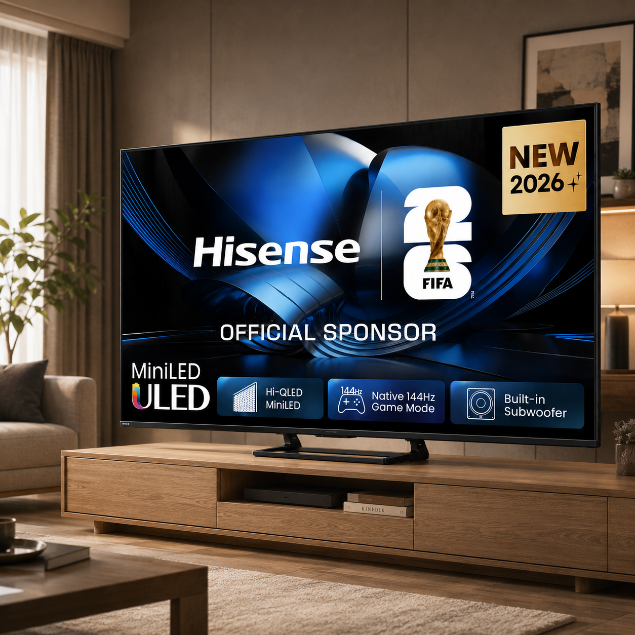 Телевизор Hisense 65"U7SE 4K Ultra HD, 3840x2160