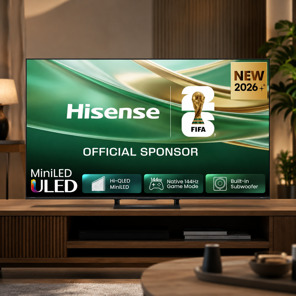 Телевизор Hisense 50" E8S 4K Ultra HD, 3840x2160