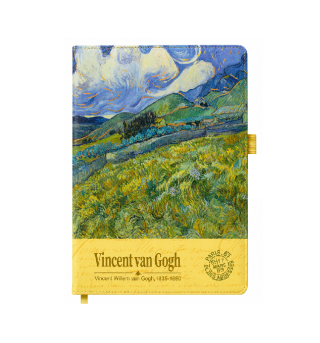 Тефтер с ластик за химикал 11/16 см. 80 л. Van Gogh - Landscape from Saint-Rémy - 6500-27