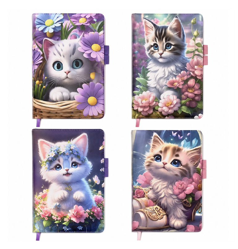 Тефтер "Котета" 11/16 см. с ластик за химикал 6500-28