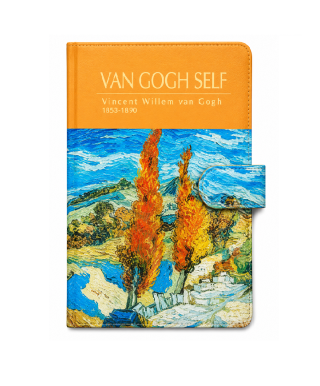 Тефтер 5/19 см. с магнит 9502-14 Van Gogh - Van Gogh - Two Poplars on a Hill