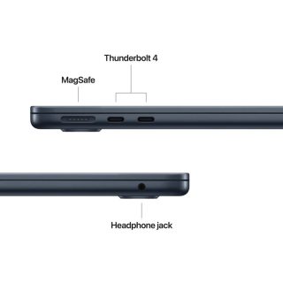 Лаптоп, Apple MacBook Air 13.6: Apple M5 chip with 10-core, 16GB, 512GB SSD, Midnight