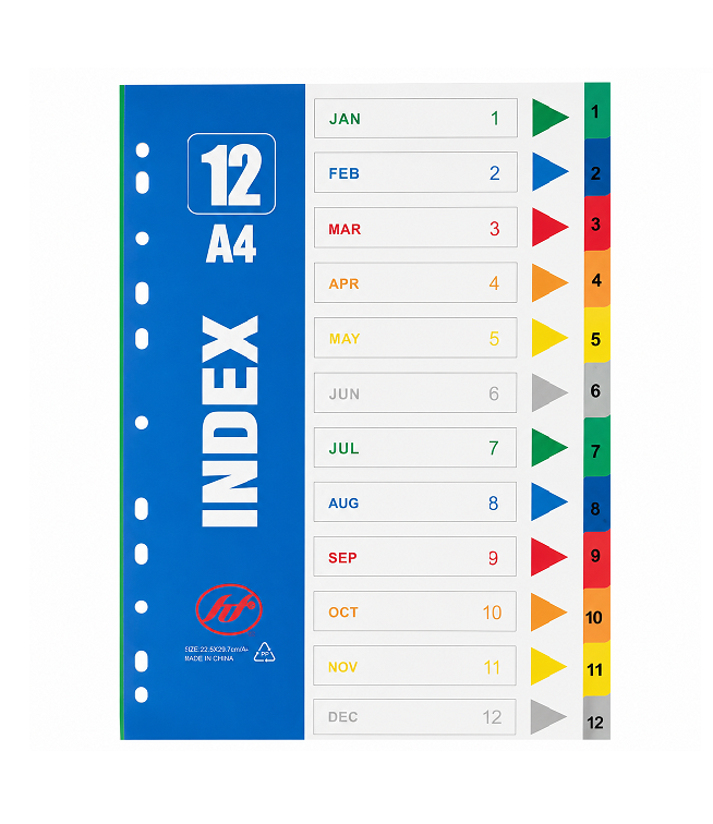 Разделител 12 цв. PVC PY-12