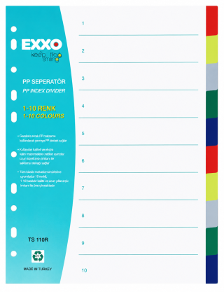 Разделители PVC EXXO 10 цвята