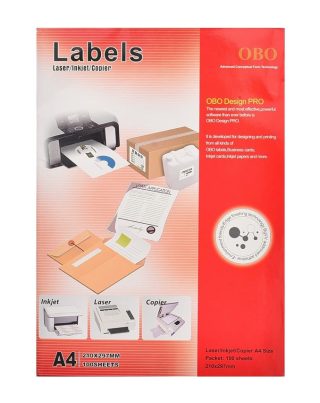 Самозалепващи етикети OBO Design PRO A4 100л.